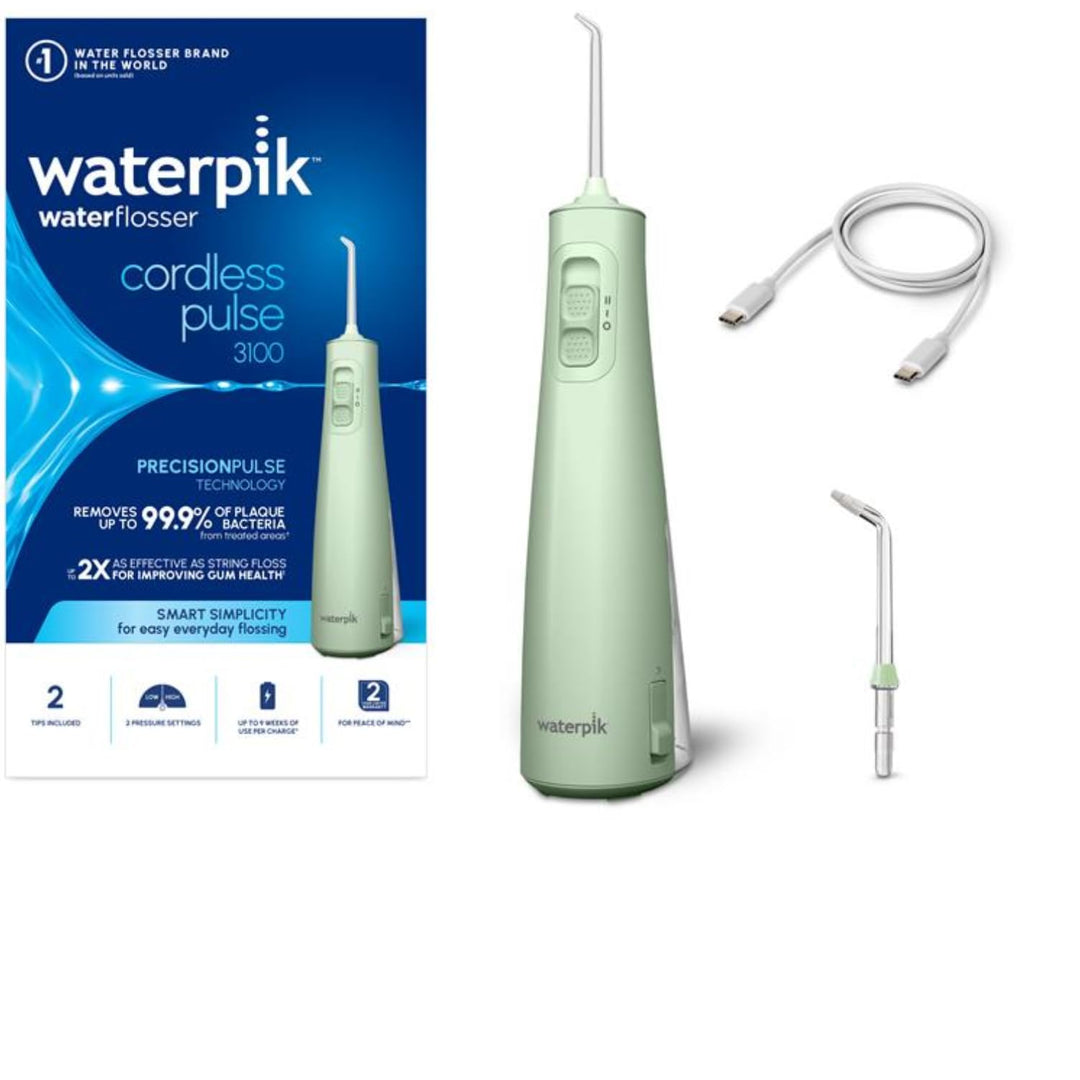 Waterpik Pulse Munddusche kabellos, Professionelle 99,9% Plaque Entfernung, 2 Intensitätsmodi, Zahnz