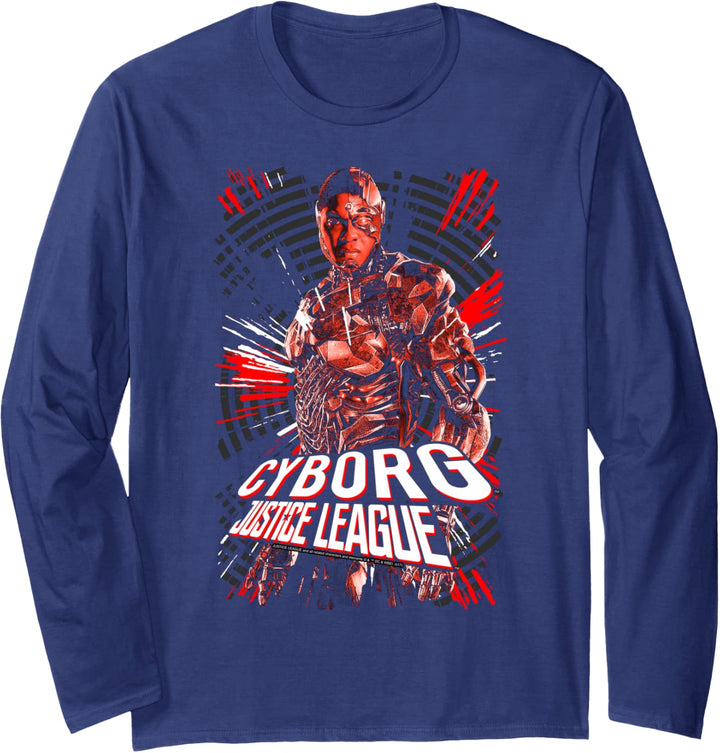Justice League Movie Cyborg Langarmshirt