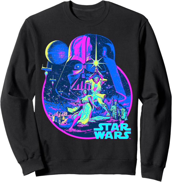 Star Wars Classic Movie Bright Fill Poster Sweatshirt