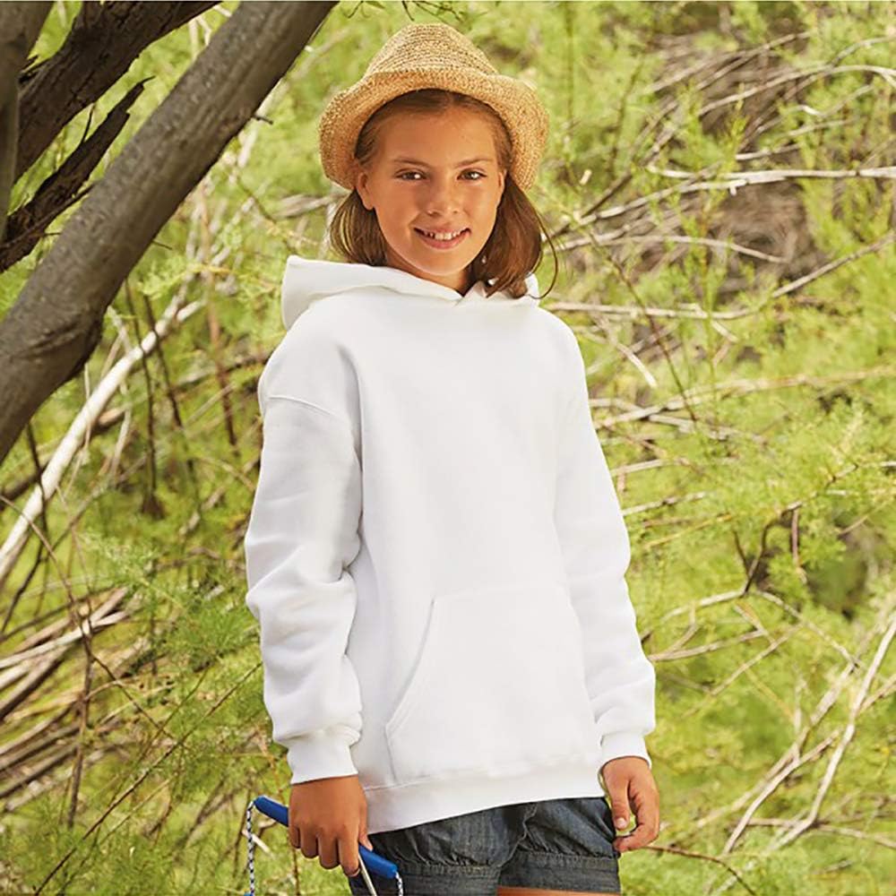 Fruit of the Loom Unisex Kinder Premium Kapuzenpullover 12-13 Jahre Weiss (White), 12-13 Jahre Wei&amp;