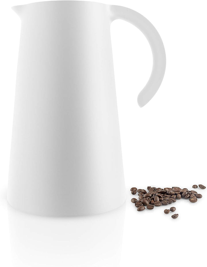 EVA SOLO | Rise Isolierkanne 1l white | Einfaches, funktionelles Design | White H x Ø 23,5x14cm/mit
