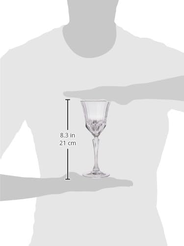 RCR Cristalleria Italiana RCR 25747020106 Adagio Crystal Weingläser, Set mit 6 Stück, Glas, Weiss/op