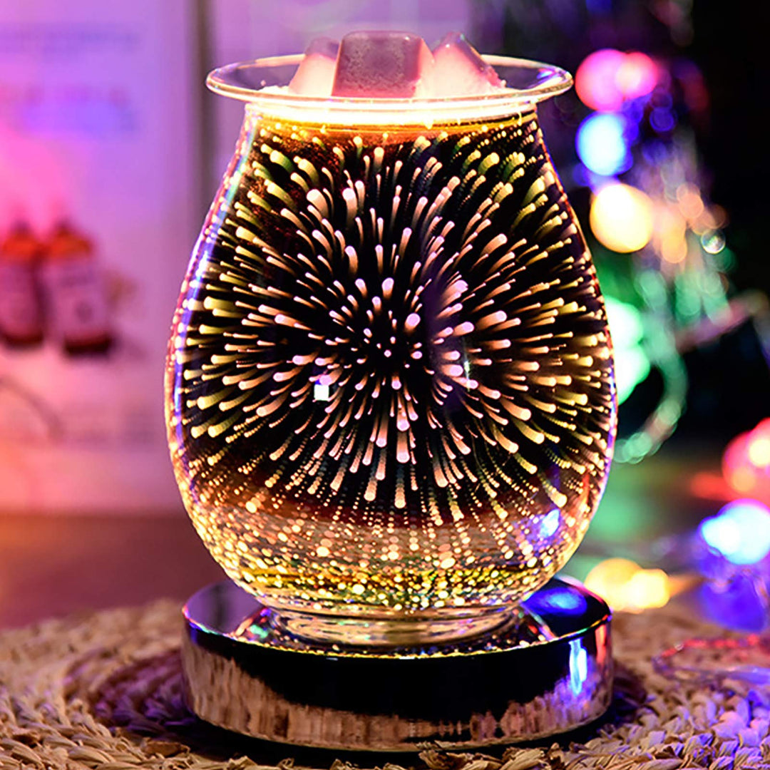 Wowlela Duftlampe Wachs 3D Scentsy Duftlampe Energie Sparen Duftlampe Elektrisch Duftlampe Teelicht