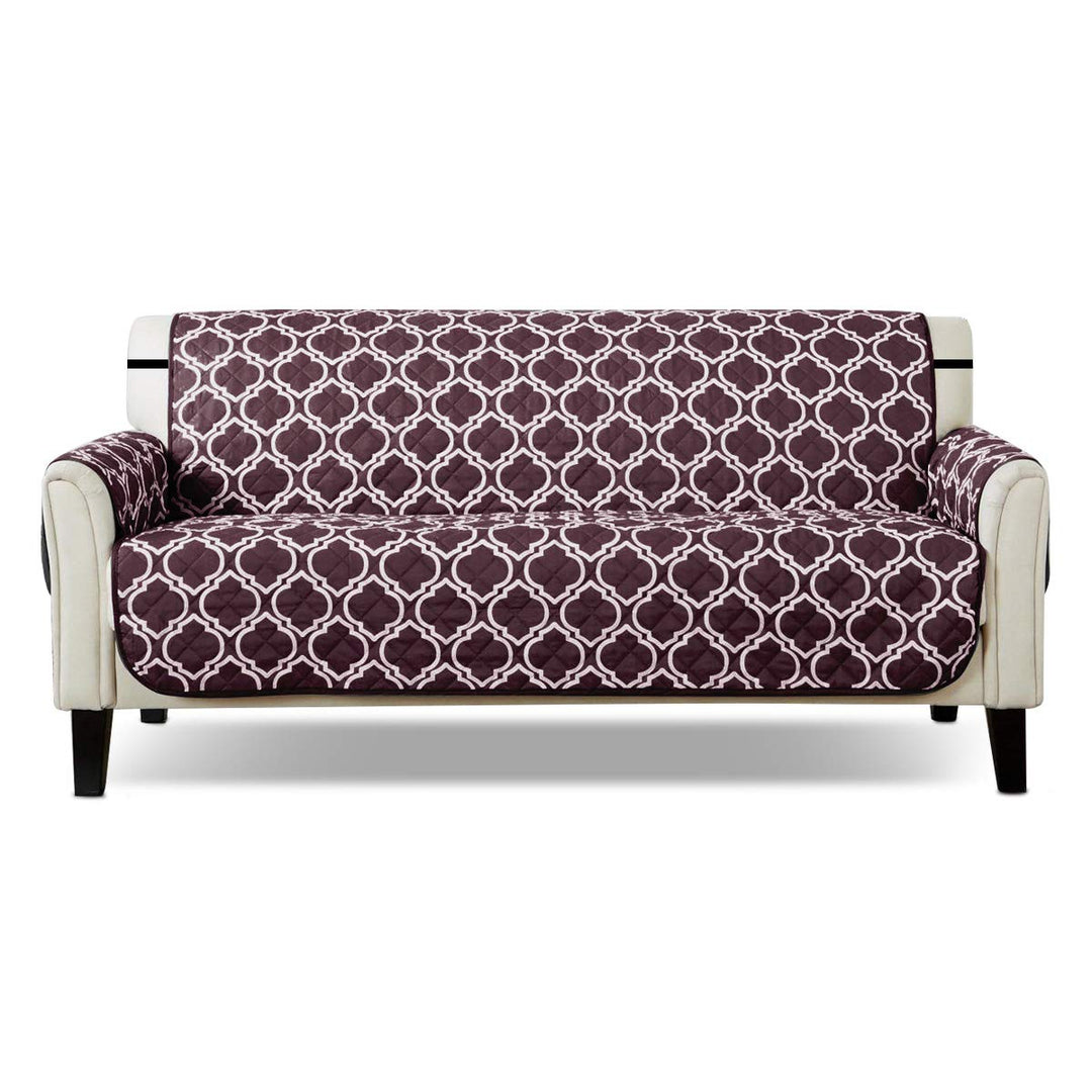 PETCUTE Sofabezüge Sofabezug 3-Sitzer,Sofahusse Sessel Bezug Couchbezug Gesteppte Sofaschoner Sofa b