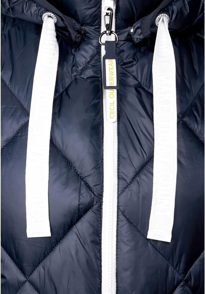Cecil Damen Longweste XS Navy Blue, XS Navy Blue