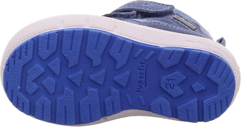 Superfit Baby-Mädchen Groovy Warm Gefütterte Gore-tex Schneestiefel 19 EU Blau Grau 8000, 19 EU Blau