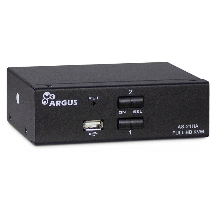 Inter-Tech KVM KVM-AS-21HA HDMI line in 2X HDMI 4X 3,5mm 3pol. Klinke 1 Power line Out 2X USB 2X 3,5