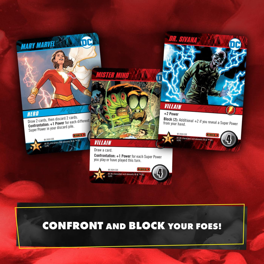Cryptozoic DC Deck-Building Game: Rivals – Shazam! vs. Black Adam | 2-Player Strategy Card Game | St