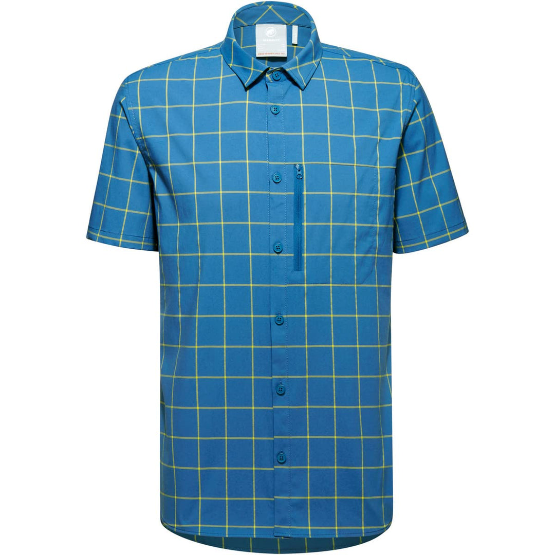 Mammut Mountain Shirt M Deep Ice/Highlime, M Deep Ice/Highlime