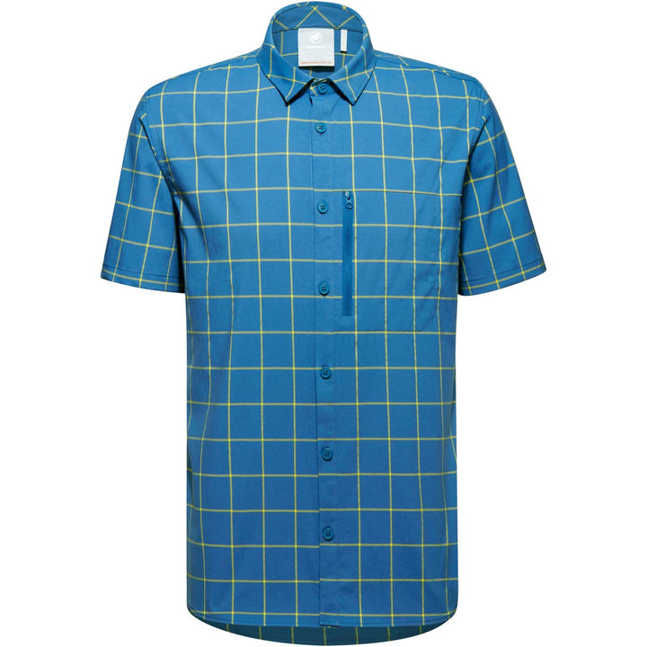 Mammut Mountain Shirt M Deep Ice/Highlime, M Deep Ice/Highlime