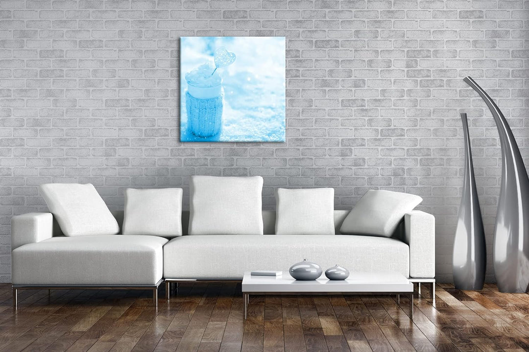 deyoli Zuckersüsse Wintererwärmung Format: 60x60 Effekt: Zeichnung als Leinwandbild, Motiv auf Echth