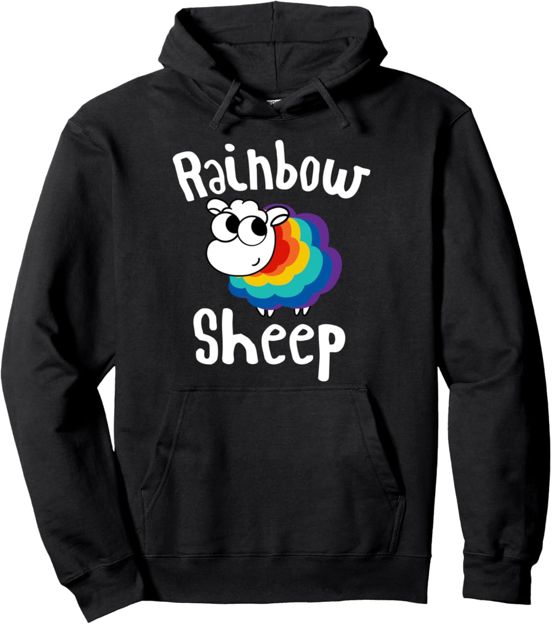 Rainbow Sheep LGBT Gay LGBTQ Pride Queer Homosexuell CSD Pullover Hoodie