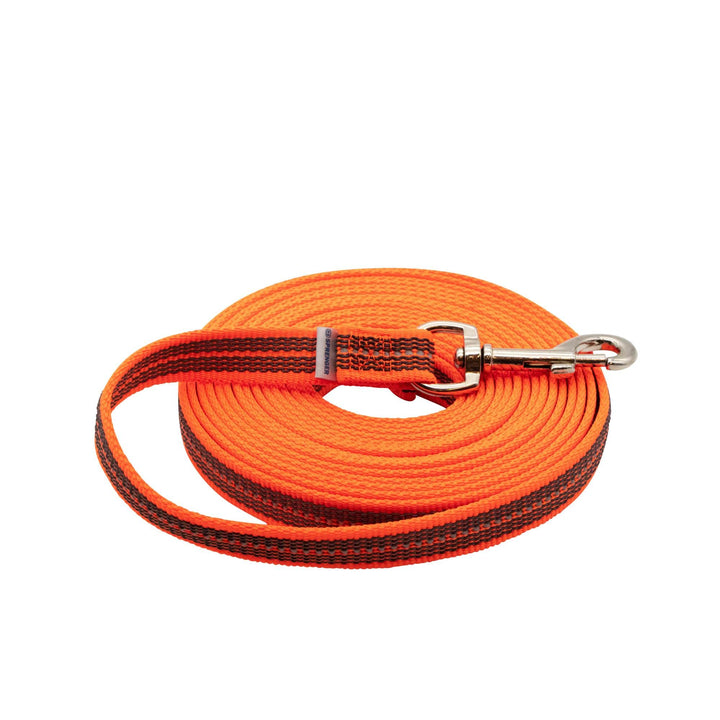 Gummierte Leine ohne Handschlaufe - neon orange, 750 cm (7,5 m) 750 cm neon orange, 750 cm neon oran