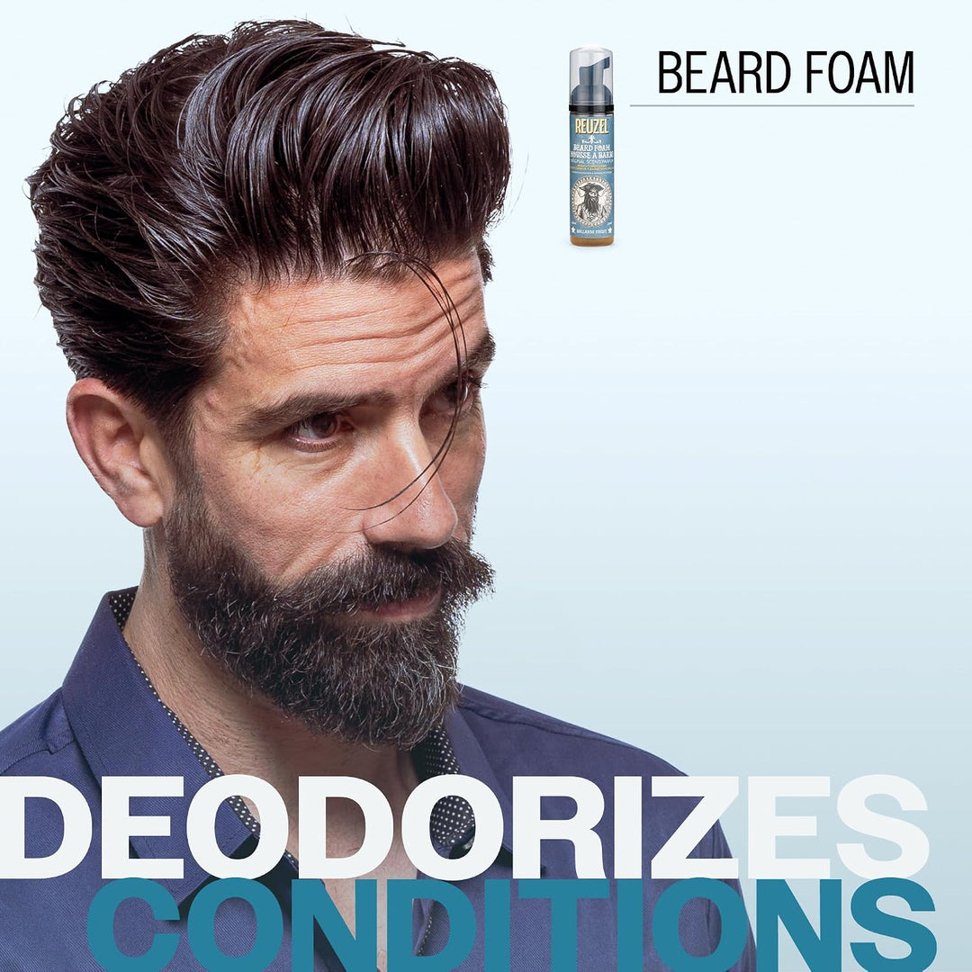 Reuzel Beard Foam, Reduces Beardruff And Itchy Skin, 70 ml