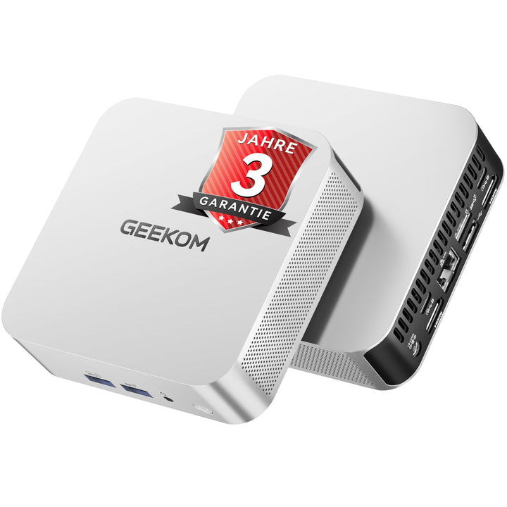 GEEKOM Mini PC A5 Pro mit AMD Ryzen 5 7430U 1 TB SSD | 3-Jahren-Garantie | Kompakter Mini Desktop PC