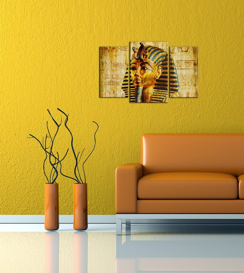 Bilderdepot24 Bild auf Leinwand | Pharao - Ägypten in 100x60 cm mehrteilig als Wandbild | Wand-deko