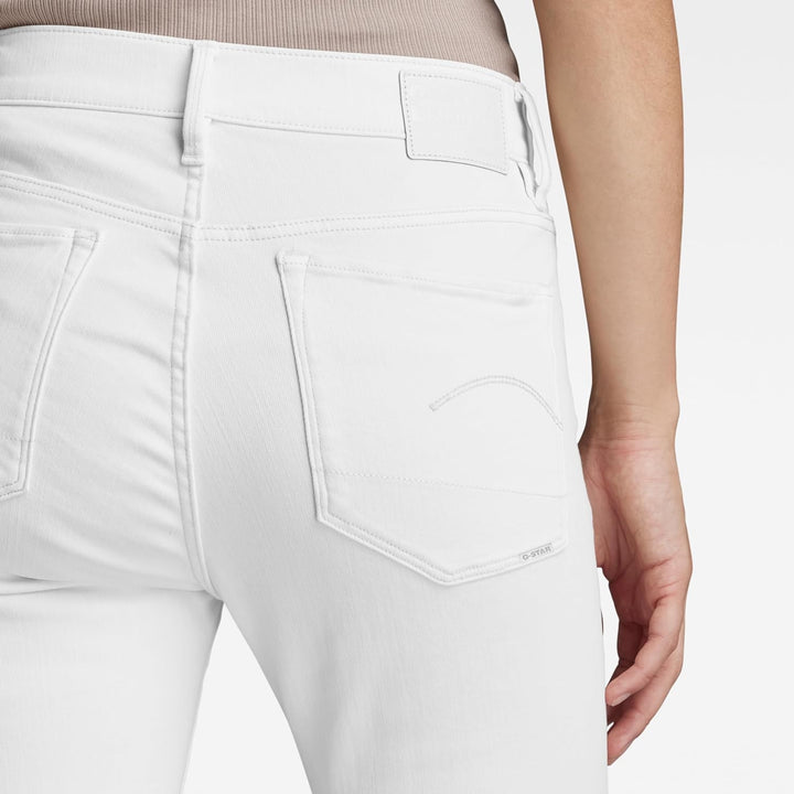 G-STAR RAW Damen Jeans 3301 Skinny Ankle Jeans 24W / 30L Weiss (Paper White Gd D05175-c258-g547), 24