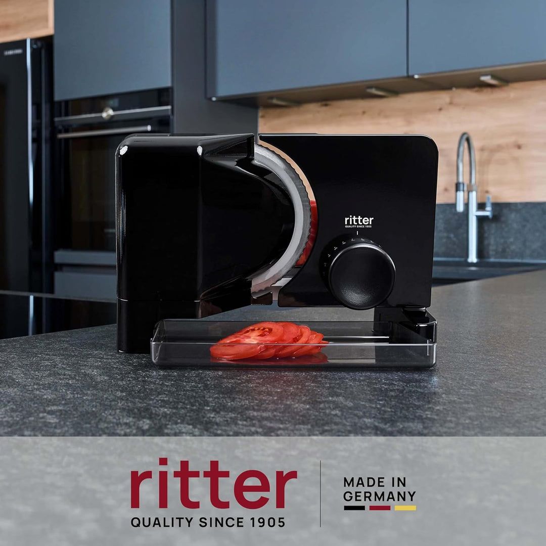 ritter E 16 Duo Plus Elektrischer Allesschneider &amp; Schneidemaschine aus Metall mit ECO-Motor, Made i