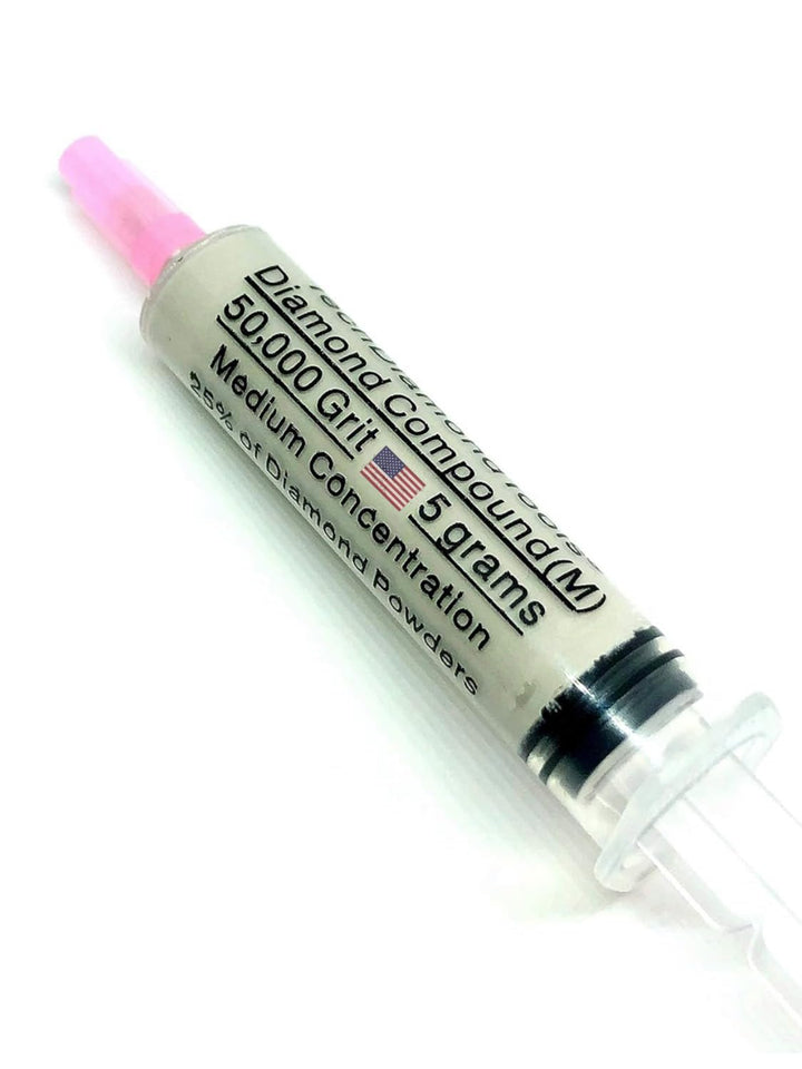 Diamant Lapidary Paste 50.000 Körnung 0/0,5 Mikron – Feinste Finish 5 Gramm Spritze 25% Konzentratio