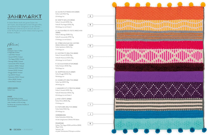 Mix & Match Farbenfrohe Decken häkeln: Mit 100 Mustern einzigartige Designs zusammenstellen.100 Häke