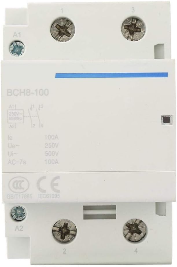AC-Schütz, 2P 2NO 24/230V 50/60HZ Haushalts-AC-Schütz 100A Modulares Schütz für Haushaltsanwendungen