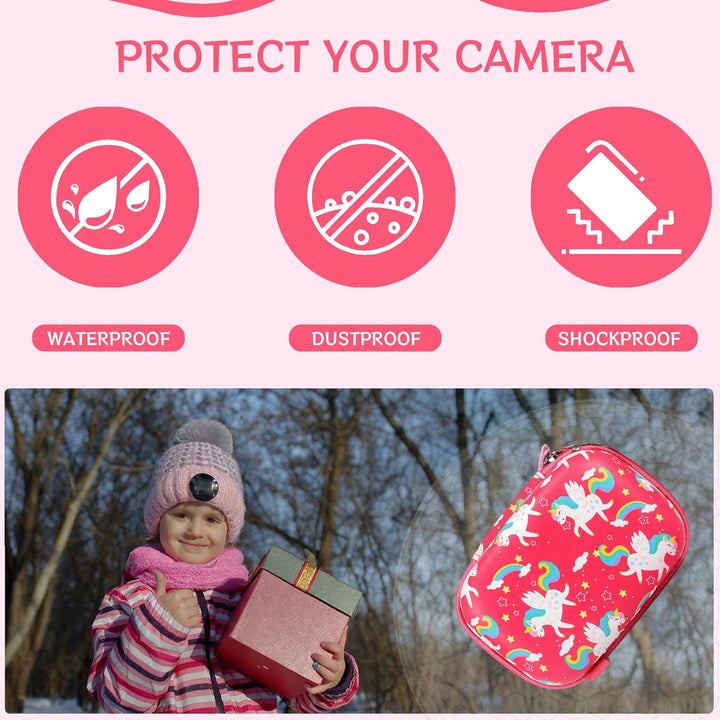 Leayjeen Kinderkamera-Schutzhülle kompatibel mit GREPRO/Gofunly/Goopow/YunLone/AONISE/Dwfit/Kriogor/