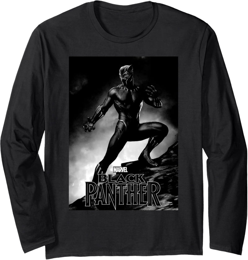 Marvel Black Panther Portrait Poster Langarmshirt