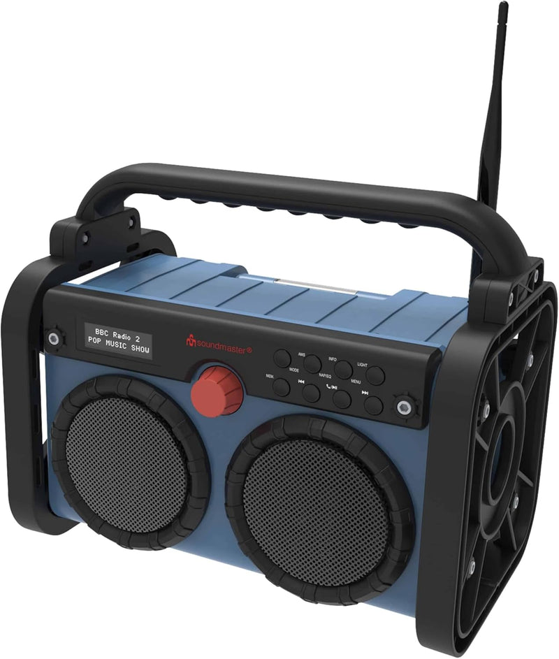 SOUNDMASTER DAB+/UKW Akku-Radio DAB85BL, blau/schwarz