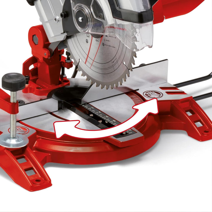 Einhell Kapp-Gehrungssäge TC-MS 2112 (max. 1.600 W, 5.000 min-1, hochwertiges HM-bestücktes Sägeblat