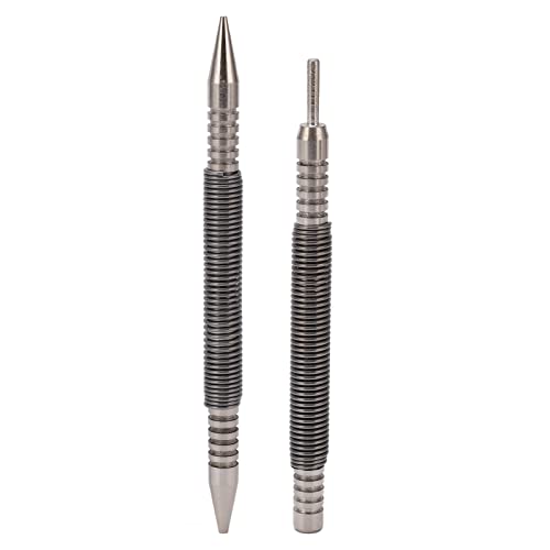 Federbelastetes Design Kohlenstoffstahl Material 3500PSI Impact Dual Head Nail Setter Pin Set, 2pcs