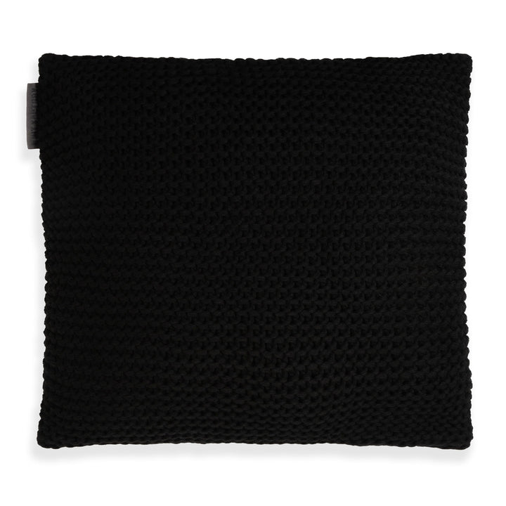 KNIT FACTORY - Vinz Kissen - Schwarz - 50x50 cm 50x50 cm Schwarz, 50x50 cm Schwarz