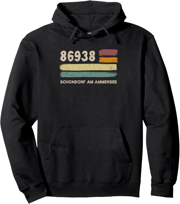 Retro 86938 Schondorf am Ammersee Vintage Gemeinde PLZ Pullover Hoodie