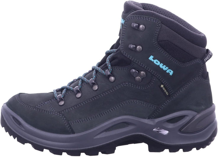 LOWA Renegade GTX MID Unisex Wanderstiefel Outdoor Goretex 43 EU Weit Grau, 43 EU Weit Grau