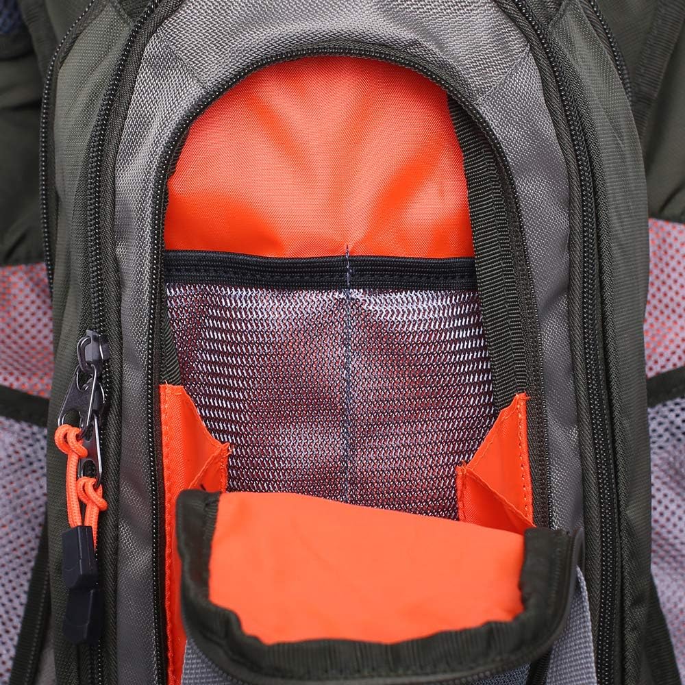Kylebooker Fliegenfischen Weste Angelweste Einstellbare Grösse Maschen Multi-Taschen Jacke Einheitsg