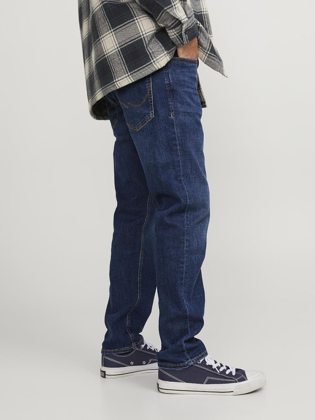 JACK &amp; JONES Herren Jjimike Jjoriginal Am 815 Noos Loose Fit Jeans 36W / 34L Blau (Blue Denim Blue D
