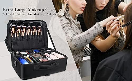 Relavel Kosmetiktasche, Relavel Extra Grosse Kosmetikkoffer, Reise Schminkkoffer Portable Beauty Cas