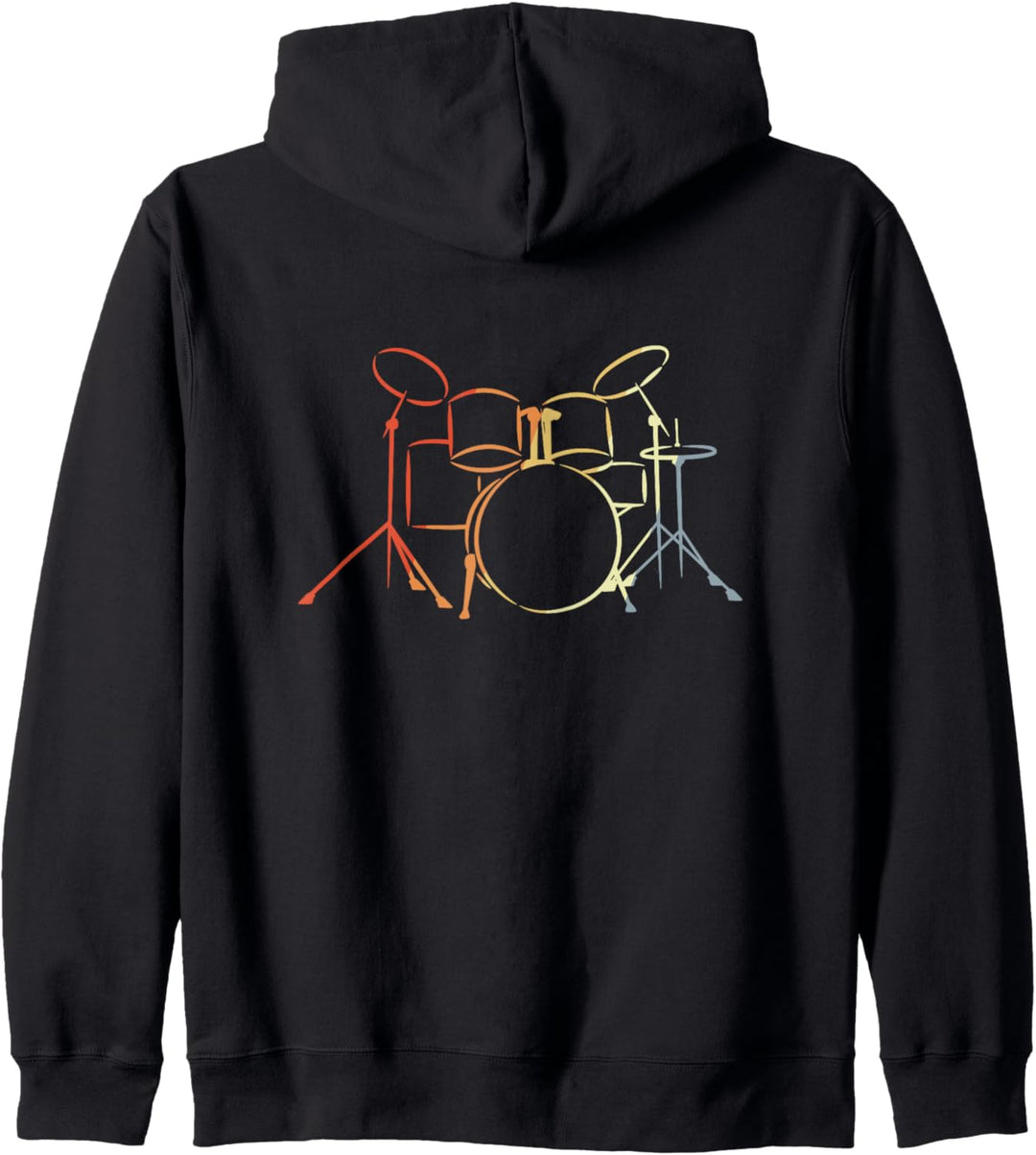 Vintage Schlagzeug Drummer Drumset Kapuzenjacke