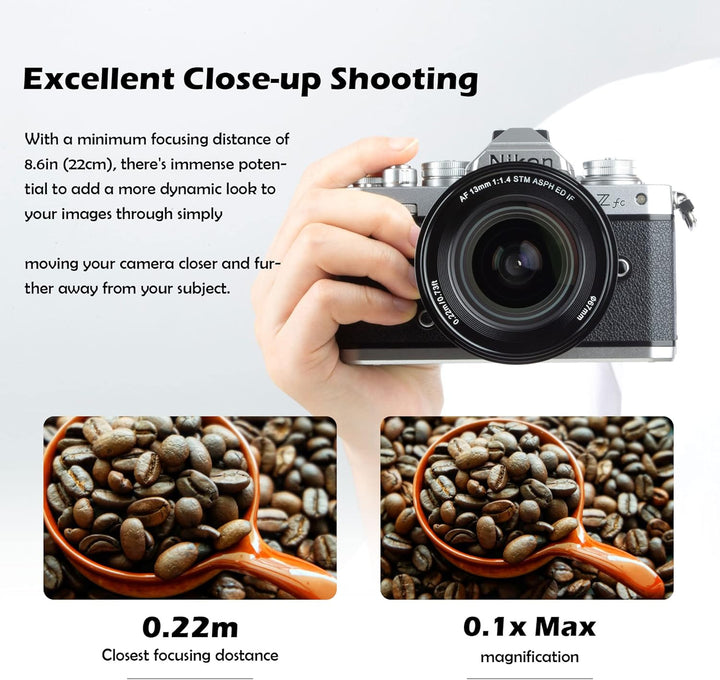 VILTROX AF 13mm F1.4 APS-C Objektiv für Nikon Z-Mount, Ultra-Weitwinkel-Autofokus Prime-Objektiv für