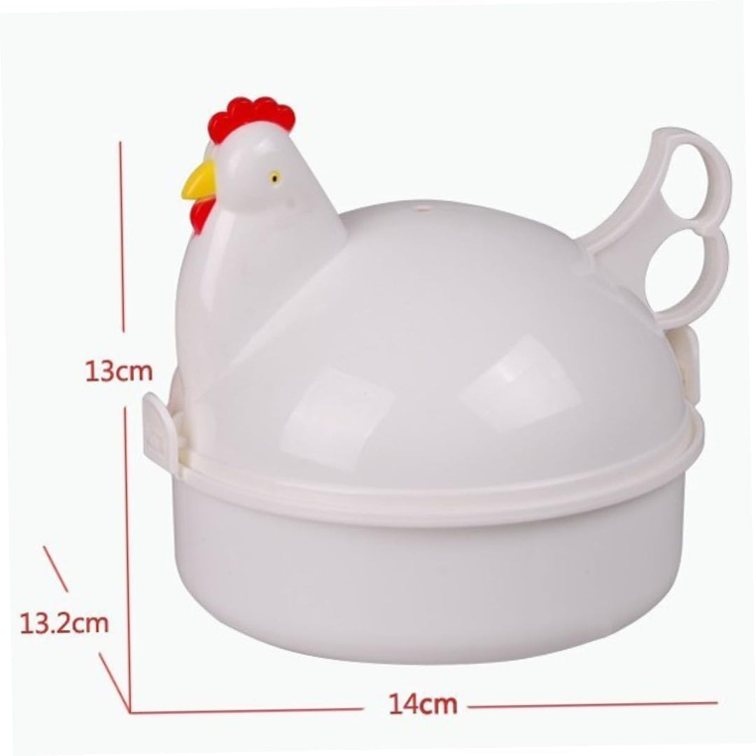 HOMSFOU Eierkocher Mikrowelle Eierdampfer Für 1-4 Eier Schnelles Kochen in 5-7 Minuten Lebensmittelg