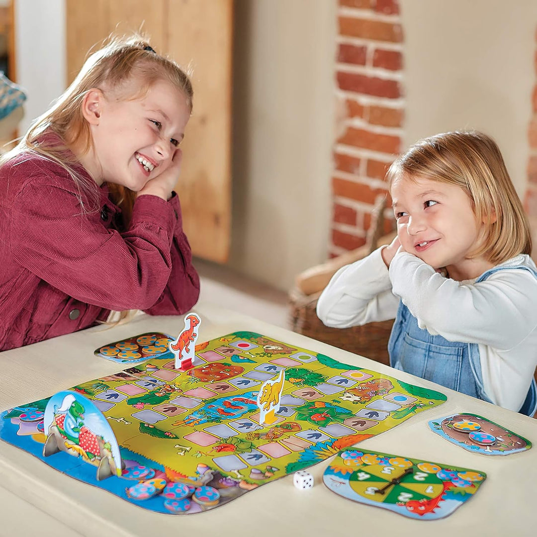 Orchard Toys Dino-Snore-Us Game, A Fun Dinosaur Themed Board Game for Ages 4+, Encourages Number and