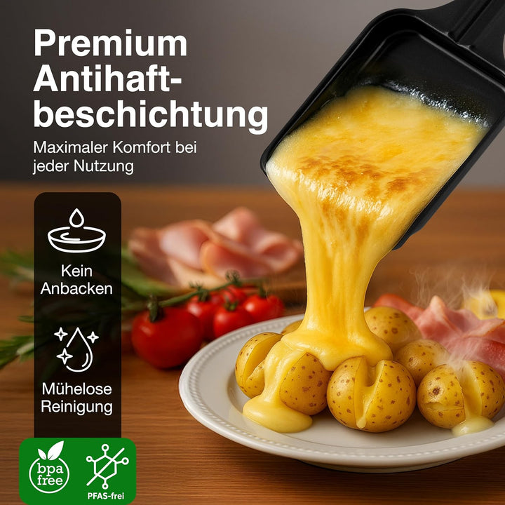 Solis 5in1 Tischgrill, Elektrischer Grill, Indoor Grill mit Raclette- und Mini-Wok-Pfännchen, Elektr