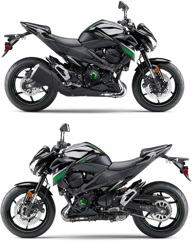 Z800 Motorräder Motoren Stator Schutzhülle Motorabdeckung für Z800 2013 2014 2015 2016 2017 (Grün)