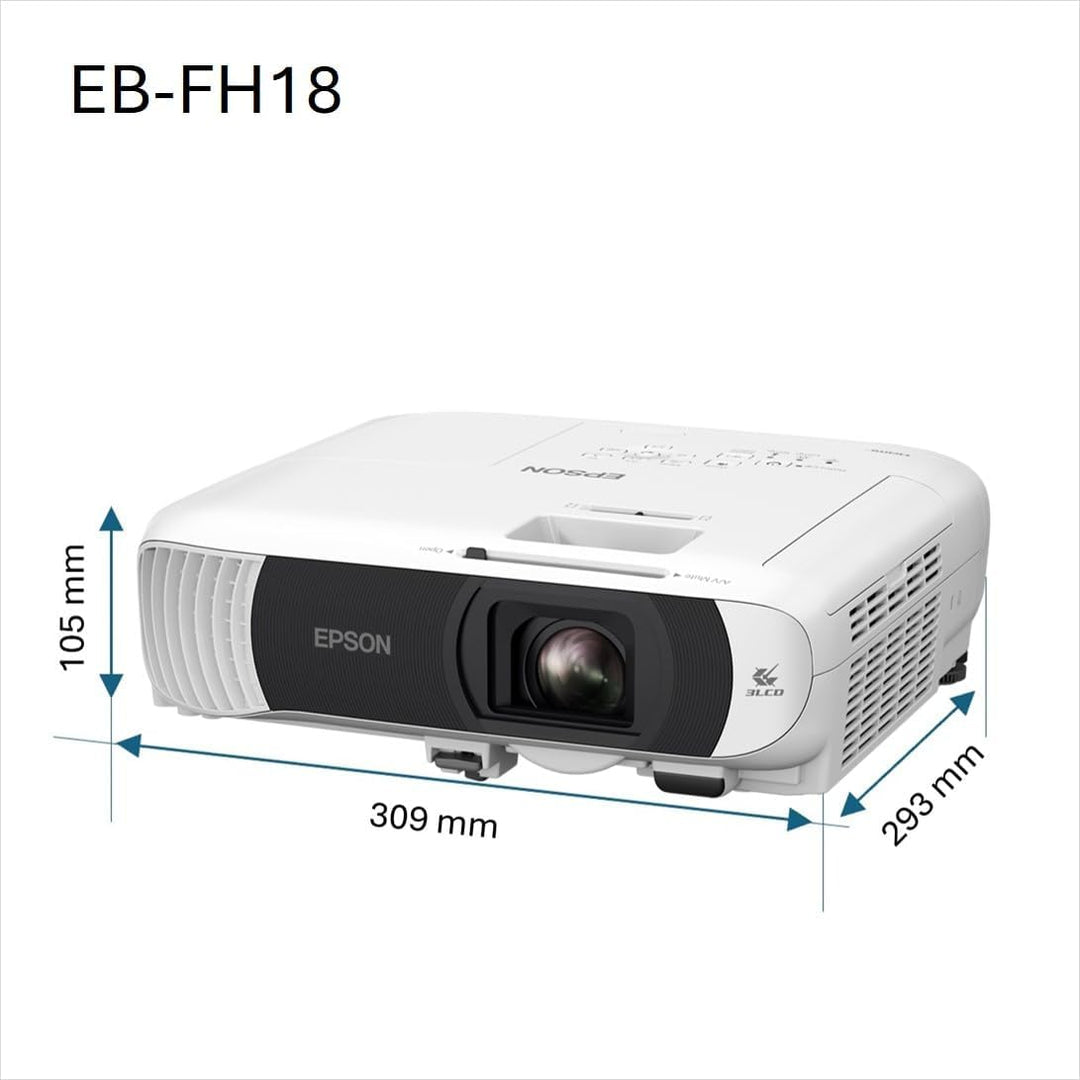 EB-FH18 ist EIN erschwinglicher Full HD-Lampenprojektor mit 2X HDMI-Anschlüssen, WLAN mit Kompatibil