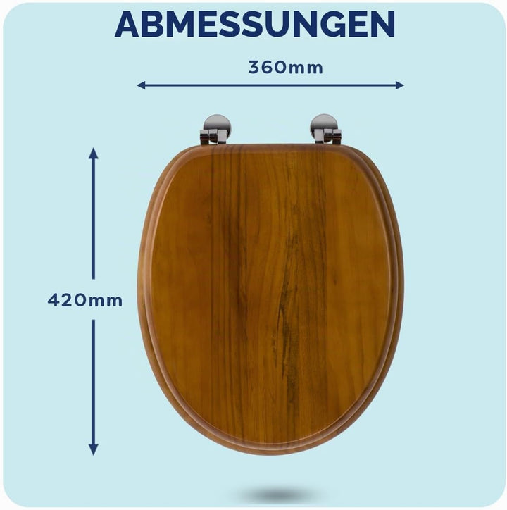 Croydex Massivholz-Toilettensitz, Pinie Antik