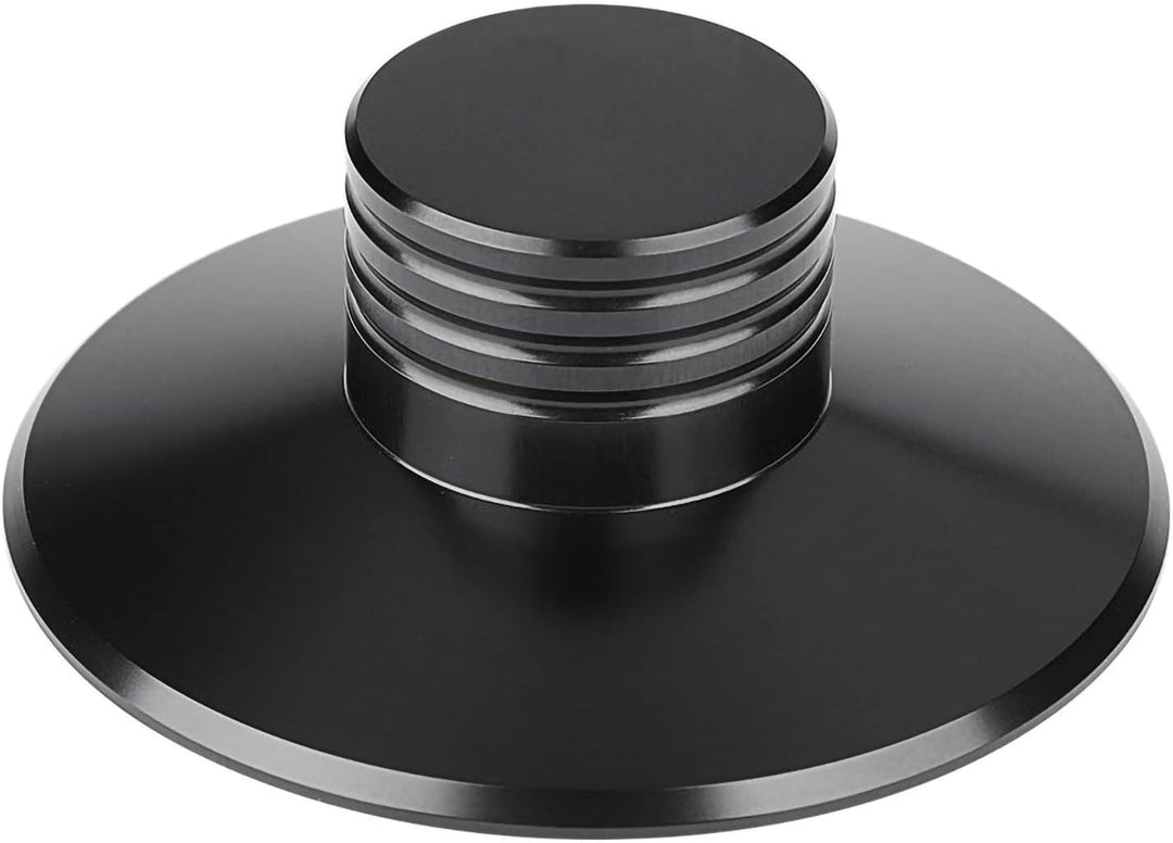 Schwarze Rekord -Gewichtsklemme Plattenspieler Metallscheibenstabilisator Schwarzer (Black), BLACK