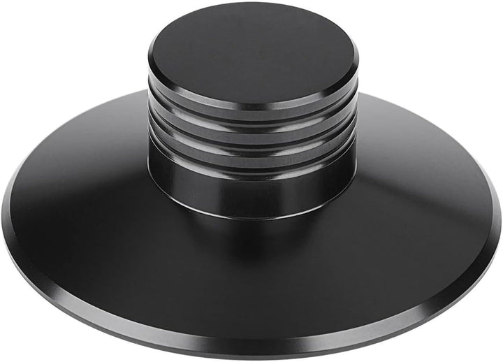 Schwarze Rekord -Gewichtsklemme Plattenspieler Metallscheibenstabilisator Schwarzer (Black), BLACK
