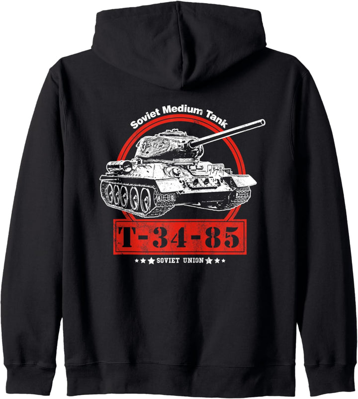 T-34-85 Sowjetischer Panzer des Zweiten Weltkriegs Kapuzenjacke