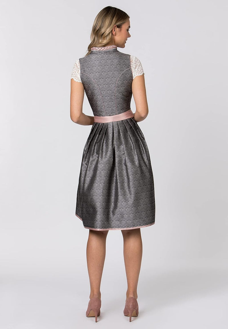 Stockerpoint Damen Dirndl Marietta Kleid für besondere Anlässe 42 Altrosa, 42 Altrosa