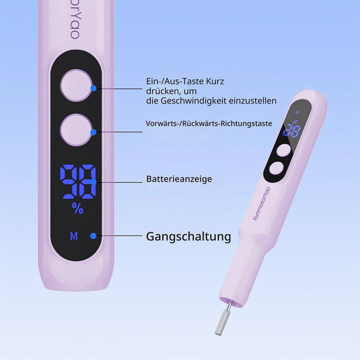 Fresa per Unghie Professionale Portatile Ricaricabile Lima Regolabile Fresa ELettrica Elettrica per