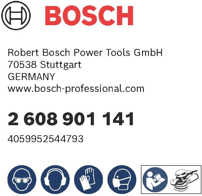 Bosch Accessories 50x Schleifpapier Expert C470 Mehrloch (für Hartholz, Farbe auf Holz, Ø 150 mm, Kö